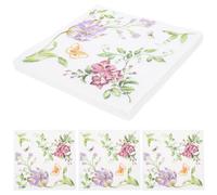 LALAFINA 40pcs Party Napkins Soft Wood Pulp Printing Napkins Comfortable and Safe for Wedding and Birthday Events