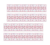 LALAFINA 40pcs White Valentine's Day Wedding Paper Napkins with Unique Romantic Love Printed Design, Soft and Highly Absorbent Tissue for Large Gatherings and Party Use
