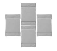 LALAFINA 4pcs Adjustable Camera Bag Dividers Inserts, Grey Velvet Padded Protective Separator Pads for Camera and Lens Storage, Shock-absorbing Cushion Inserts for Photography Backpack