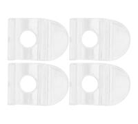 LALAFINA 4pcs Cordless Roller Blind Handles with Clips Window Shade Pulls Compatible with Most Window Blinds Curtain Rod Accessories for Home Treatment