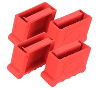 LALAFINA 4pcs Ladder Pads Rubber Feet Covers for Step Ladder with Non-Slip Design to Add Stability and Protect the Floor Suitable for Home and Use