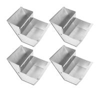 LALAFINA 4pcs Metal Rabbit Feeders for Cages Small Animal Food Dispenser with Sturdy Iron Structure and Versatile Placement Suitable for Indoor and Farming Environments