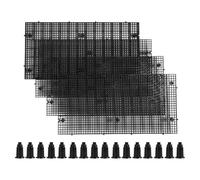 LALAFINA 4pcs Plastic Fish Tank Divider Mesh Grid Panels for Aquarium Breeding Isolation with Precision Waste Blocking and Easy Installation, Suitable for Glass Aquarium Setups and Bio