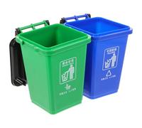 LALAFINA 4pcs Quality Desktop Trash Can Storage Box Pen Holder Multi-functional Stationery Holder Dust Bin Cover Pencil Case Lightweight Shockproof Easy