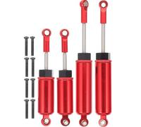 LALAFINA 4pcs Rc Car Shock Absorbers Front and Rear Dampers with Aluminum Alloy Sturdy Shell Design and Easy Installation for Rc Car Models