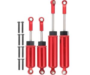 LALAFINA 4pcs Rc Car Shock Absorbers Front and Rear Dampers with Aluminum Alloy Sturdy Shell Design and Easy Installation for Rc Car Models