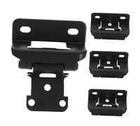 LALAFINA 4pcs Self Closing Cabinet Hinges Durable Kitchen Cupboard Hinges Flexible Practical Design Rounded Corner for Easy Installation Efficient Soft Close Mechanism