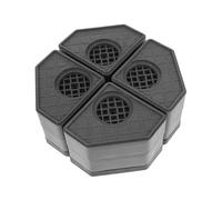 LALAFINA 4Pcs Skid Washer Vibration Absorption Pads Durable Foot Mats for Washing Machines Elevate for Uneven Surfaces Noise Reduction and Stability Black