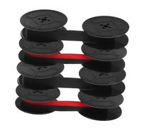 LALAFINA 4pcs Twin Spool Typewriter Ribbon Replacement and Material for Crisp Easy Installation Compatible with Vintage Mechanical Typewriters Red Black Black
