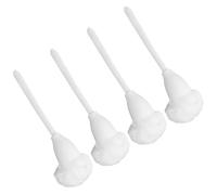 LALAFINA 4pcs under Rim Toilet Brush Cleaning Brush Bowl Mop Soft Bristles Ergonomic Handle Bathroom