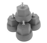 LALAFINA 4Pcs Washing Machine Base Stand with Vibration Feet Pads Durable Washer Stabilizer for Drum Washers Convenient Laundry Supply Rack Grey Elephant Foot Design