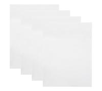 LALAFINA 4Pcs White Sublimation Aluminum Plates 12X8 Inch Double-Sided High Gloss Metal Signs Blanks for Heat Transfer DIY Crafting, Office Nameplates, Photo Panels, Home Decor