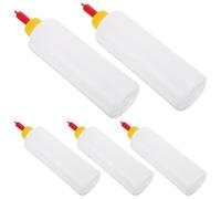LALAFINA 5 Sets 400ml Plastic Young Livestock Nursing Bottles for Small Animals and Calves, Portable and Easy to Carry Animal Feeding Bottles Suitable for Outdoor Feeding