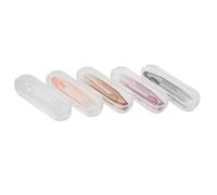 LALAFINA 5 Sets Contact Lens Removal and Insertion Tool Kit with Soft Silicone Tips and Precision Tweezers, Ergonomic Grip, Compact Portable Case for Safe Eye Care, Suitable for Teachers