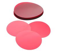 LALAFINA 50pcs 70mm Red Gel Filter Sheets for Strobe Lights Adhesive Warm Light Correction Film Stickers for Mood Lighting in Photo Studio and Home Theater