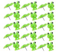 LALAFINA 50pcs Cute Green Frog Push Pins for Cork Board Thumb Tacks for Wall Hangings Photo Map Bulletin Board Office Home Decor
