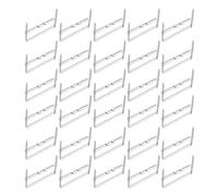 LALAFINA 50pcs Metal Binder Clips with 2 Prong Two Hole Design, Iron Material Fasteners for Office and School Use, Easy Insertion and Removal for Binding Thick Stacks of Paper