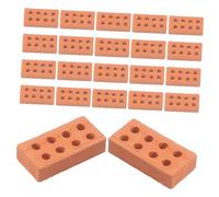LALAFINA 50Pcs Miniature Brick Model Realistic Fake Wall Bricks for DIY Micro Landscaping Childrens Crafts and Model Building Enhancing Creativity and Fine Motor Skills