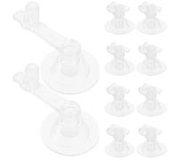 LALAFINA 50pcs Pvc Inflatable Pump Nozzle Replacement with Sealing Ring, Easy to Use Gas Adapter for Inflatable Pool, Air Mattress, and Swim Rings Accessories