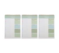 LALAFINA 52sheets Planning Notebook Undated Work Organizer List Section Coiled Task Pads for Daily Planner Notebook and Habit Tracker