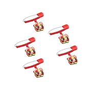 LALAFINA 5pcs Baby Cloth Brooches Safety Pins for Diaper and Clothes, Polyester Material Secure Brooch Pin with Locking Feature, for Infants and Kids Diapering Accessories Random Color