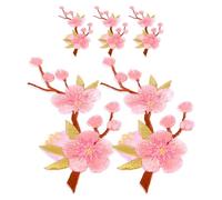 LALAFINA 5pcs Embroidery Flower Appliques Iron on Embroidery Patches Creative Non Woven Cloth Decorative Floral Patches Give New Lease on Life Mark Special Occasions Suitable for Clothes