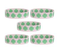 LALAFINA 5pcs Green Elastic Closure Bands for Notebooks and Diaries, Sturdy Polyester and Nylon Material, Stylish and Elegant Design, for Notetaking and Managing Travel Journals