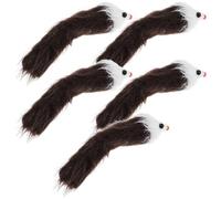 LALAFINA 5pcs Interactive Cat Mouse Plush Material Entertaining and Interactive Cat Biting for Indoor for Keeping Your Engaged and Active