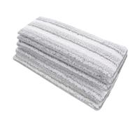 LALAFINA 5pcs Microfiber Mop Replacement Pads Self Adhesive Washable Wet Mop Refill for Durable Floor Cleaning Strip Pattern Reusable Heads Suitable for Various Floor Types