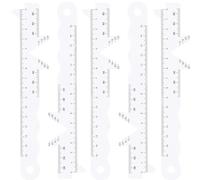 LALAFINA 5pcs Plastic Pupil Distance Meter Ruler for Eyeglasses Accessories with Precision Measurement and Easy to Operate Design, for Opticians and Medical Institutions