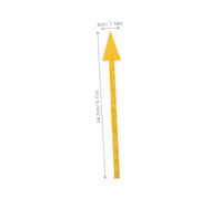 LALAFINA 5pcs Reflective Mailbox Arrow Sticker Removable Wall Arrow Decals Reflective Directional Signs Stickers Removable Directional Mailbox Decals PVC Yellow