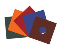 LALAFINA 5pcs Vinyl Record Sleeves Protective Jackets for 12 Inch Records Anti-stain and Anti-mud Paper Covers in Assorted Colours and Protection