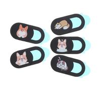 LALAFINA 5pcs Webcam Privacy Cover Slider for Laptop and Tablet, Black Abs Material with Anti-hacking Protection, Ultra-thin Notebook Camera Protector for Secure Computer Use
