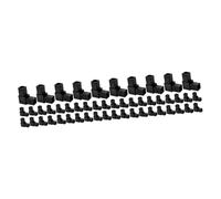 LALAFINA 5sets Plastic Square Tubing Connector Fittings Durable Way Shape Joints for Easy Installation DIY Projects Reliable Support for Long Term Use 10pcs*5