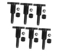 LALAFINA 6 Sets Hydraulic Jack Seal Kit of Return Valve Steel Ball Release Screw Plug for Efficient Car Maintenance Leak Design Precision Engineering for Reliable Performance