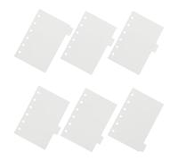 LALAFINA 6pcs Acrylic A7 Refillable Planner Binder Cover Detachable Insert Plates, 6-ring Loose Leaf Notebook Shell for Budget Tracking, School, Party, and Festival Use