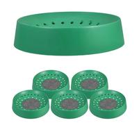 LALAFINA 6Pcs Bird Nesting Bowl round Breathable Comfortable ABS Material Pigeon Nest Suitable for Birdcage