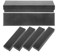 LALAFINA 6pcs Black Paper Coin Holder and Banknote Protection Box Water-Resistant Multi-use Coin Storage Case for Banks and Schools