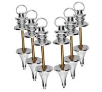 LALAFINA 6pcs Copper Pendulum Set Vintage Modern Design for Dowsing Spiritual Answers Balancing Versatile Pendant for Divination Feng Shui and Decorative Use