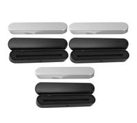 LALAFINA 6pcs Metal Pen Box Pencil Case Small with Aluminum and Sponge Material, Rectangular Shape to Protect Stationery and Firmly Fix Pens and Crayons, for Briefcase Or Backpack Use