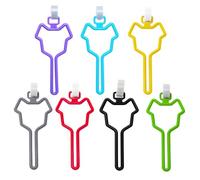 LALAFINA 7pcs Hands Free Knot Holder Dog Leash Clip Pets Waste Bag Holder Polyethylene Assorted Color Clips Can Be Clipped onto Strollers Or Bike Carrier Random Style