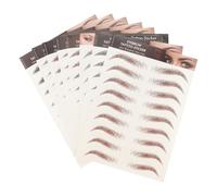 LALAFINA 8pcs Bionic Fake Eyebrow Stickers Hair-like Temporary Tattoos for Sparse Brows Natural Look Peel off Eyebrow Transfers for Makeup Lovers and Beauty Bloggers