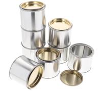 LALAFINA 8pcs Empty Paint Can 0.3L Metal Paint Cans with Lids, Paint Buckets Pot Paint Containers Paints for Arts and Crafts, DIY Projects, Painting, Garage Organization
