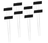 LALAFINA 8pcs Iron Plant Labels Metal Tags for Garden Nursery and Vegetable Marking Easy Insert T-Type Design for Potted Plants Lightweight and Portable Garden Markers