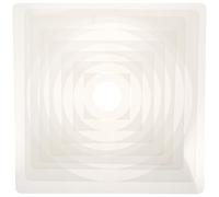 LALAFINA 8pcs Painting Stencils Drawing Templates Creative White Pet Plastic Circle Shape Reusable Support Repeated Use Long Serving Life for DIY Craft Decoration on Valentine's Day