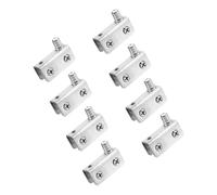 LALAFINA 8pcs Stainless Steel Glass Door Hinges for Panels Heavy-Duty Pivot Latch for Cabinets and Shower Doors Easy Installation Touch Latch