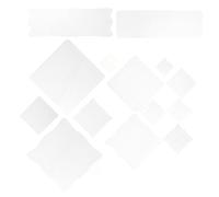 LALAFINA Acrylic Stamp Block and Comfortable Grip 14pcs with Grid Lines for Precision Alignment, Scratch-Resistant Surface Essential Stamping Tool for Scrapbooking, Card Making, and DIY