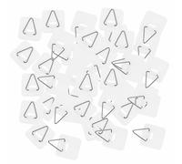 LALAFINA Adhesive Plate Hangers Sturdy Material for Dishes and Plates 100pcs with Invisible Design Simple White Shape, Multipurpose Holder for Kitchen Wall Storage