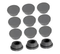 LALAFINA Air Conditioner Drain Stopper Kit 12pcs 20mm Round Hole Plugs Elastic Rubber Prevents Water Damage for Outdoor Unit Compatible Most Models
