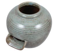 LALAFINA Ancient Ceramic Tabletop Water Fountain with Circulating Waterfall and U Shaped Spout, Plant Friendly Design for Indoor and Outdoor Fish Pond or Hydroponic Plant Decor